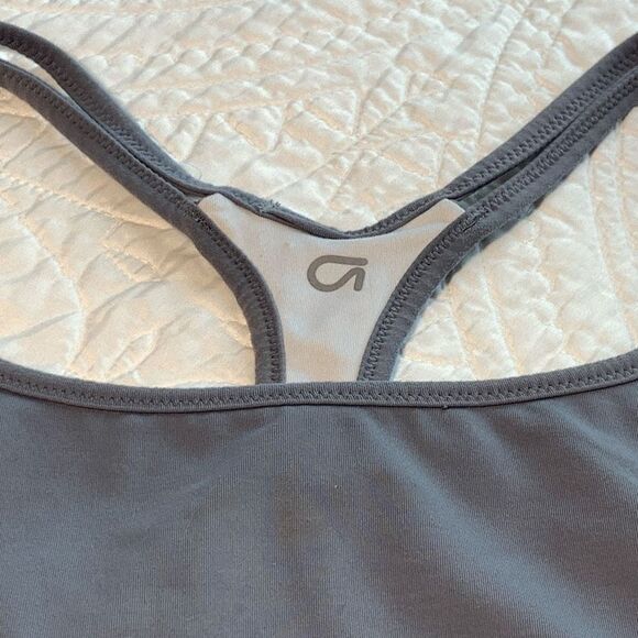 GapFit Low Impact Racerback Reversible Sports Bra Gray & White Small - Picture 4 of 5